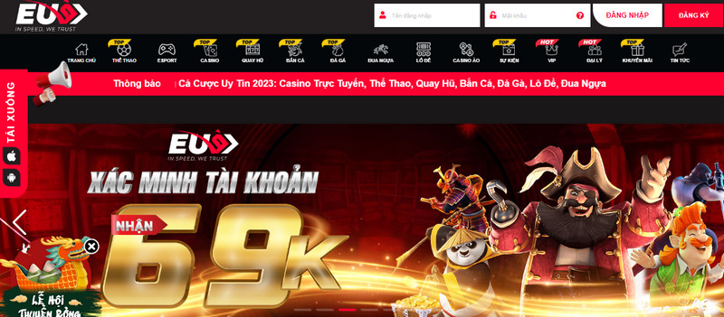 Casino EU9 - Nhà cái uy tín, xanh chín bậc nhất thị trường